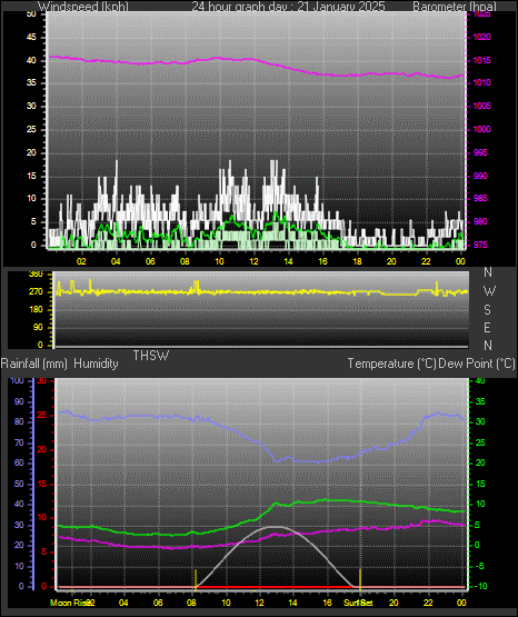 24 Hour Graph for Day 21