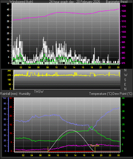 24 Hour Graph for Day 20