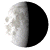 Waning Gibbous, 21 days, 7 hours, 57 minutes in cycle